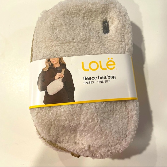 Lole Handbags - Lolé Fleece Belt Bag in Cream, Unisex